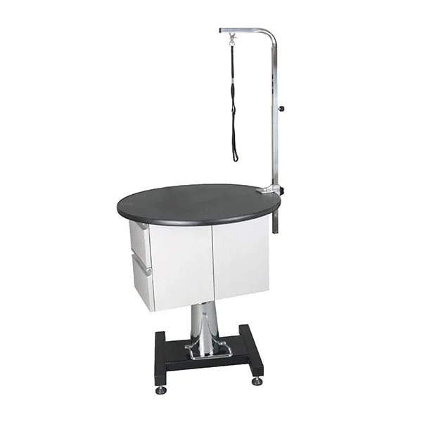 Hydraulic Lifting Grooming Table na may Cabinet